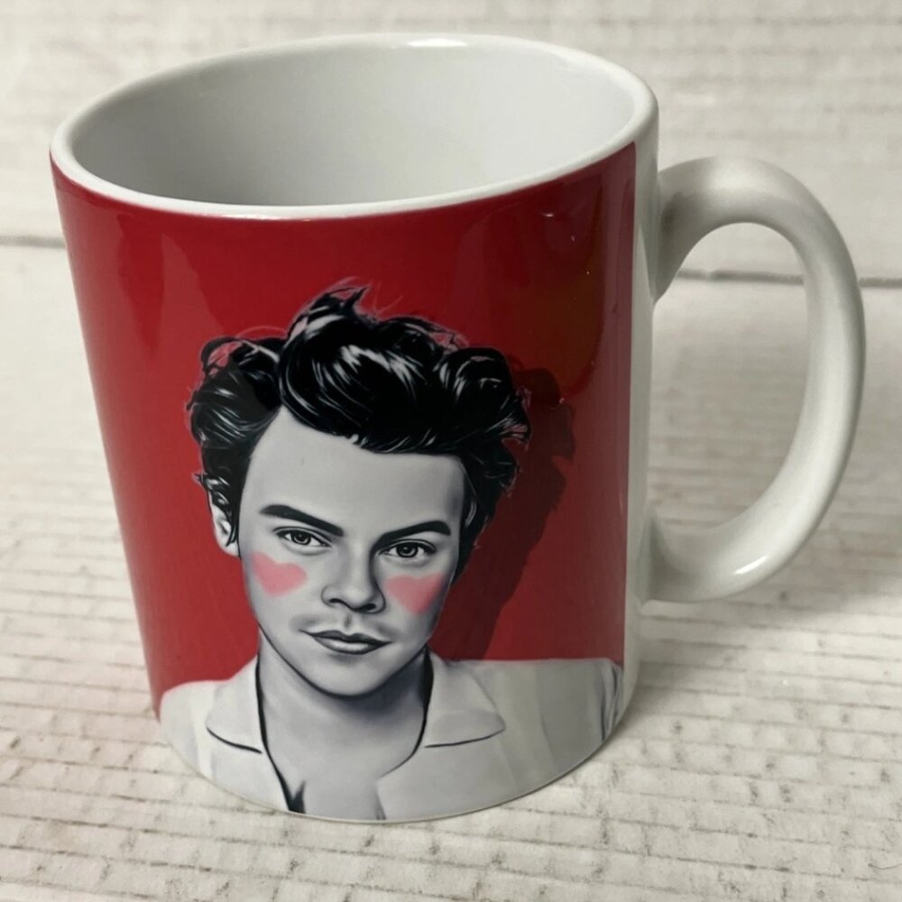 Harry Styles I Heart Harry Mug 12oz Ceramic Fan Gift Valentine Coffee Cup